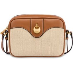 Small Crossbody Drop Bag in canvas BEIGE/AVORIO/CUOIO, one_size, Pollini one_size