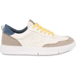 Sneakers Milano In Vitello e Nylon PANNA/SABBIA/AZZURRO, 45, Pollini 45