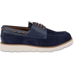 Boat Riviera Shoes in Crosta BLU, 44, Pollini 44