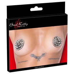 Bad Kitty - copricapezzoli con borchie - nero