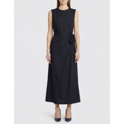 Aspesi Abito Wrap in Popeline di cotone Blue Taglia 40