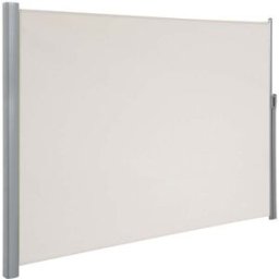 SONGMICS Tenda Laterale Avvolgibile per Balcone e Terrazzo, Beige