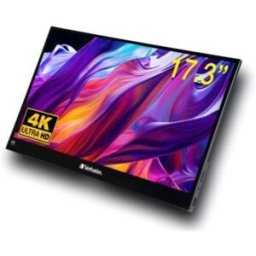 Verbatim 32239 Monitor Portatile 17.3 4k Ultra Hd Touch Screen 3840 X 2160 6ms Hdmi Usb-C Nero