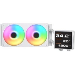 Cougar Poseidon Vistek Pro Argb 240 White Cpu Liquid Cooler Intel 1851/1700/1200 Amd Am5/am4