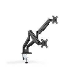 Supporto A Incastro Doppio Con Pressione A Gas Per Monitor 17-32", 2X 9 Kg (Max), Nero