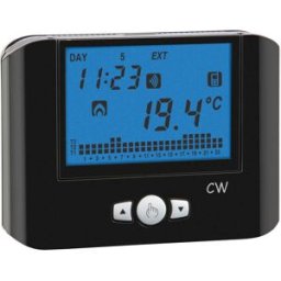 Vemer CRONOTERMOSTATO WIFI 230V NERO DA PARETE GESTIONE DA REMOTO CON APP