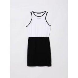 Balmain Abito mini in cotone stretch Nero Taglia 13