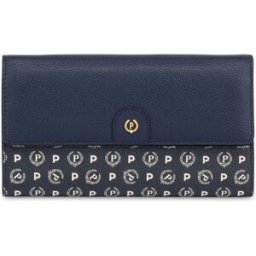 Portafoglio Wallet On Chain mix Heritage NAVY/BLU/AVORIO, one_size, Pollini one_size