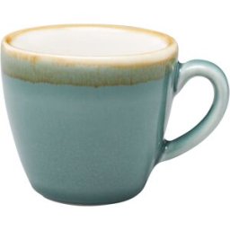 PULSIVA Tazzina caffè Glaze 2.0 ; 80 ml, 7.8x5.5 cm (ØxH); blu; rotonda; 6 pz. / Pacco