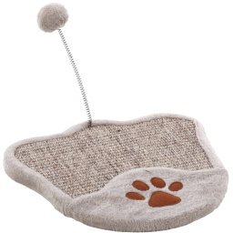 FLAMINGO GATTO TIRAGRAFFI A TAVOLETTA "GRETA" A FORMA DI ZAMPA 34,5x34,5x23,5 CM GRIGIO