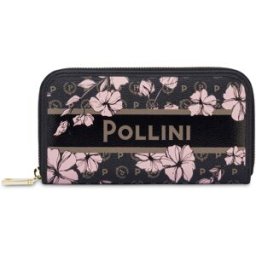 Portafoglio Zip Around in Heritage Marina Flower NERO/NERO, one_size, Pollini one_size