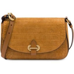 Crossbody Bag Fence in Nabuk stampa Cocco CUOIO/CUOIO, one_size, Pollini one_size