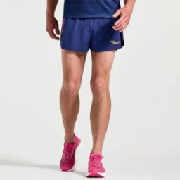 Saucony - Elite Split Short - Blu - XL