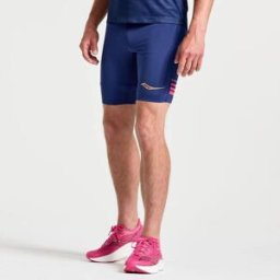 Saucony - Elite Tight Short - Blu - XXL