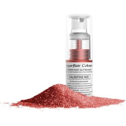 Polvere Spray Glitter Rosso perlescente. Naturale 100% ed edibile per Candele e Saponi