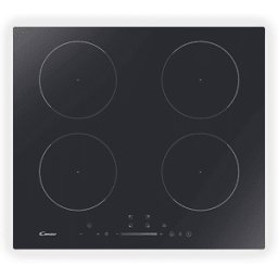Candy CIS642SCTT/1 PIANO COTTURA A INDUZIONE, 4 zone di cottura, dimensioni: L 59 cm, P 52 piano in Vetroceramica, Nero