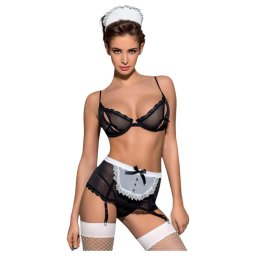 Obsessive Maidme - costume cameriera sexy 6 pezzi - travestimento donna
