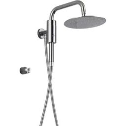 Tecom KIT DOCCIA EUREKA CROMO BRACCIO ORIENTABILE CON DEVIATORE SOFFIONEØ22CM DOCCET. 1GET.