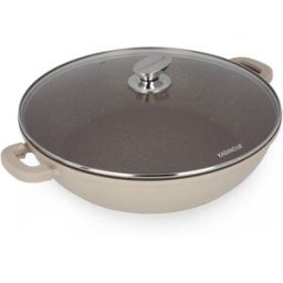 KASANOVA Casseruola 36 cm con coperchio I Giganti design taupe