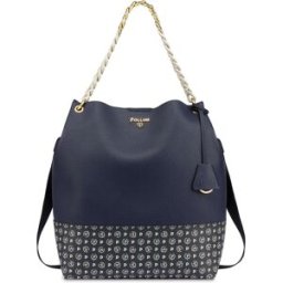 Shoulder Bag Darlene NAVY/BLU/AVORIO, one_size, Pollini one_size