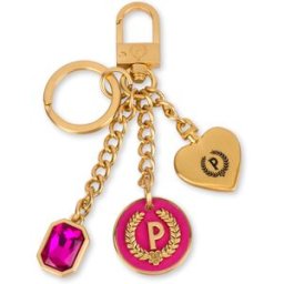 Portachiavi con charm gioiello ORO/FUXIA, one_size, Pollini one_size