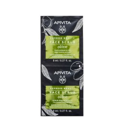 Apivita Maschera Viso Scrub Esfoliante Profondo Olive 2x8ml