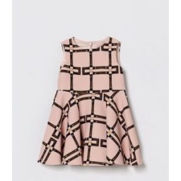 Elisabetta Franchi La Mia Bambina Abito stampato in crêpe Rosa Taglia 5
