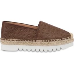 Espadrillas Heritage Logo Embossed MARRONE, 38, Pollini 38