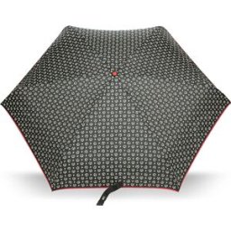 Ombrello mini Heritage Logo Classic NERO/ROSSO, one_size, Pollini one_size