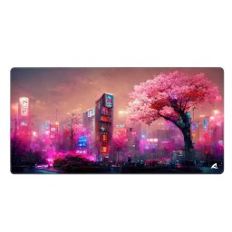 Sharkoon Skiller Sgp40 D4 Mousepad Tappetino Gaming 1000 X 500 X 3 Mm Citta Rosa Neon