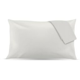 KASANOVA Coppia federe in cotone percalle bianco