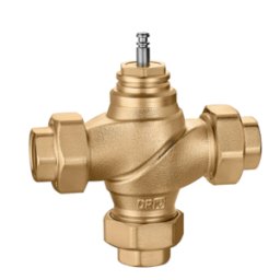 CALEFFI Valvola di regolazione a tre vie, filettata, a globo. DN 40, attacco Rp 1 1/2" 636810 1 1/2” 40