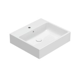 CERAMICA GLOBO Lavabo in ceramica 55x50 cm Globo Stone SCQ55BI Bianco Ceramica