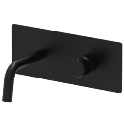 PAFFONI Miscelatore lavabo ad incasso con bocca l. 123 mm serie Jo JO104NO Nero opaco Ottone