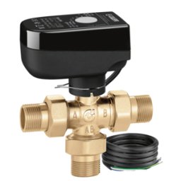 CALEFFI Valvola a sfera a tre vie deviatrice motorizzata 3/4", tensione 230V 644353 3/4”