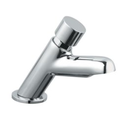 IDRAL Rubinetto temporizzato per lavabo con premiscelatore manuale Serie MODERN 08510/PM Cromato Ottone