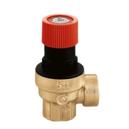 CALEFFI Valvola di sicurezza ordinaria certificata. Attacchi 1/2", taratura 6 bar 513460 1/2” 6 bar