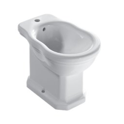 CERAMICA GLOBO Bidet a terra in ceramica 57x37 cm monoforo Globo Paestum PA009BI Bianco Ceramica