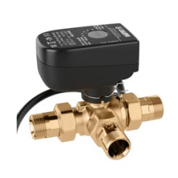 CALEFFI Valvola a sfera a tre vie deviatrice, motorizzata. Attacco 1"M, tempo di manovra 40 (s) 644563 1"M