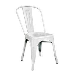 MALIGI HOME Sedia in lamiera galvanizzata, color avorio MG/GAROFANO Avorio