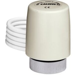 CALEFFI Comando elettrotermico con microinterruttore ausiliario 24V 656114 Bianco
