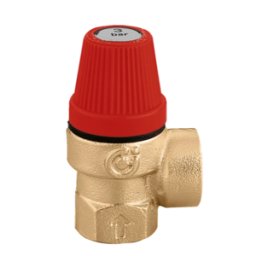 CALEFFI Valvola di sicurezza ordinaria certificata. Attacchi 1/2", taratura 6 bar 311460 1/2” 6 bar