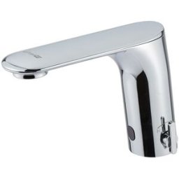 IDRAL Miscelatore elettronico per lavabo, con alimentazione a batteria, con prolunga 150mm serie OTTO 500.12-150 Cromato