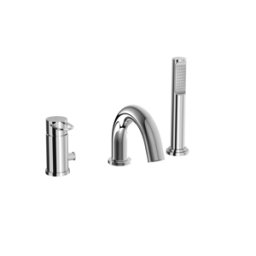 PAFFONI Miscelatore bordo vasca con deviatore serie Joker JK040LCR Cromato Ottone