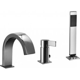 PAFFONI Miscelatore bordo vasca con deviatore serie Rock RO040CR Cromato Ottone