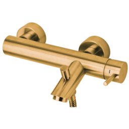 PAFFONI Miscelatore esterno Honey Gold Spazzolato per vasca con deviatore serie Light LIG022HGSP Honey Gold Spazzolato Ottone