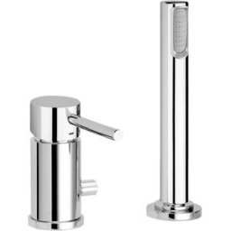 PAFFONI Miscelatore bordo vasca con deviatore serie Light LIG041LCR Cromato Ottone