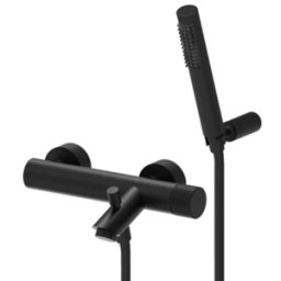 PAFFONI Miscelatore esterno per vasca con deviatore serie Jo JO023NO Nero opaco Ottone