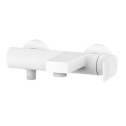 PAFFONI Miscelatore esterno per vasca con deviatore bianco opaco serie Tilt TI022BO Bianco Opaco Ottone