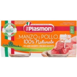 Plasmon Omogeneizzato Pollo E Manzo 2 Vasetti 80 g